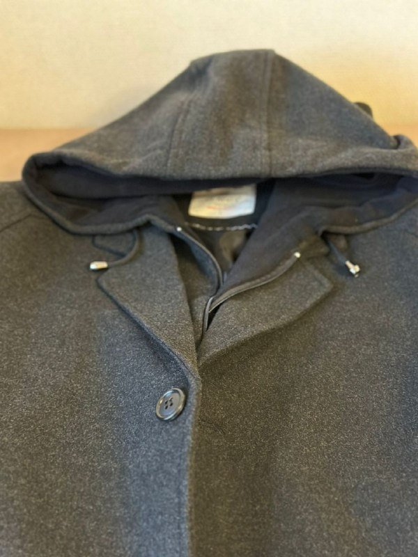 მამაკაცის ტიპის ხავერდის ქურთუკი კაპიუშონით 5