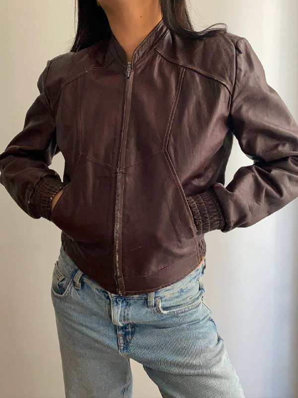 Винтажная кожаная куртка 3