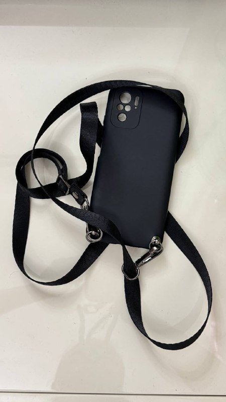 Чехол Ally на ремешке для Xiaomi Redmi Note 10 4G, Note 10S, Poco M5s, черный