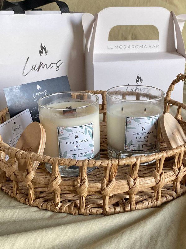 Набор из двух свечей из натурального кокосового воска 3