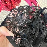 Женское белье, комплект черный и красный 1