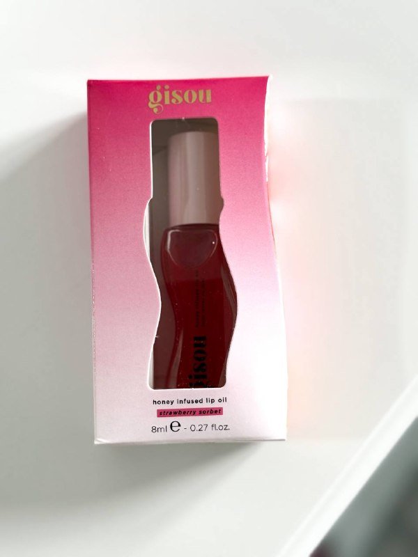 Блеск-масло для губ Gisou Honey Infused Hydrating Lip Oil Strawberry Sorbet