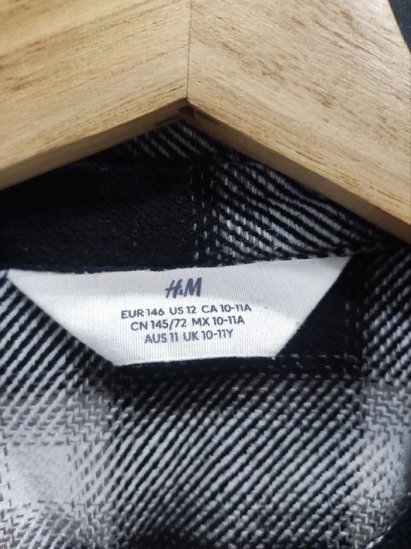 Подростковая теплая рубашка H&M 2