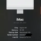 iMac 24 M1 2021 2