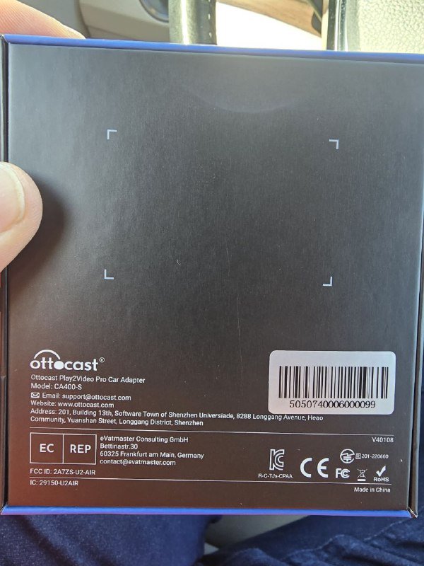 Адаптер Ottocast Play2Video Pro для Android Auto Carplay 3