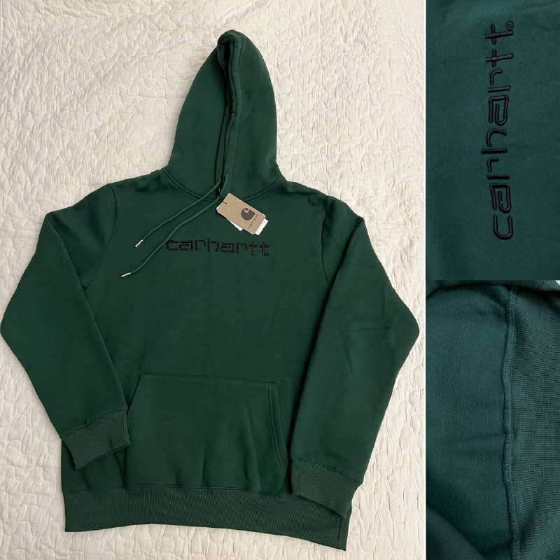 Худи Carhartt WIP флисовая подкладка зеленое M/L