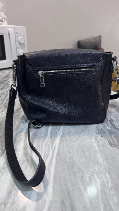 Сумка черная женская кожаная 4