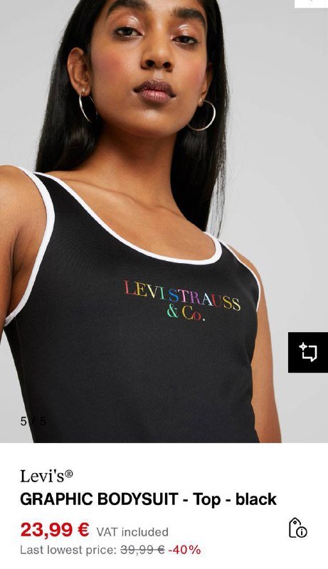 джинсовый комбинезон New Look, боди Levi’s (красный, черный) 9