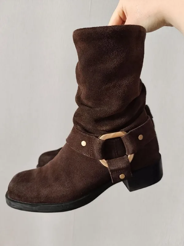 Осенние сапоги Stradivarius 1