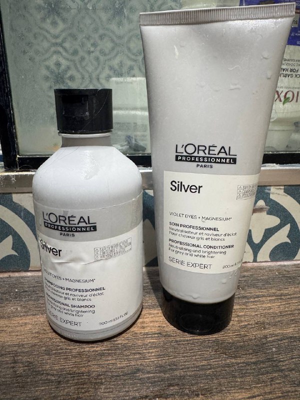 Фиолетовый шампунь и кондиционер L’Oréal