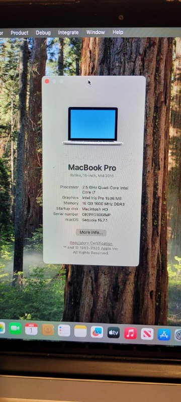 MacBook Pro Retina 15-inch Mid 2015 2