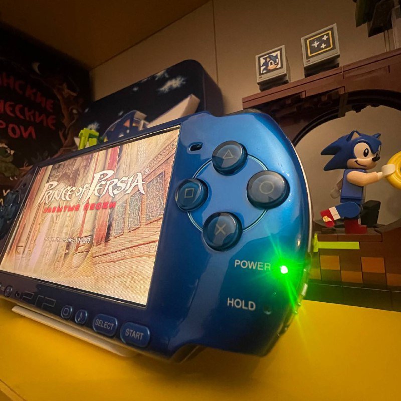 PSP 3000 Radiant Blue портативная ретро консоль 4