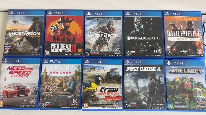 Игры PS4 Red Dead II, Ghost Recon, Mortal Kombat и др. 2