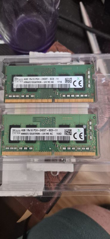 Оперативная память ноутбучная 8GB So-dimm DDR4, 2x4GB