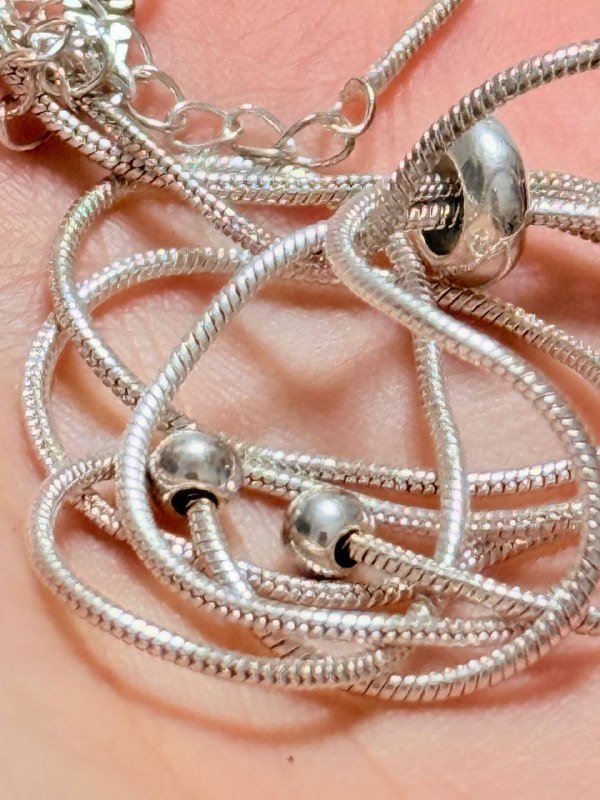 Серебряная цепь с кулоном 925 пробы 6