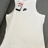 Белая oversize футболка, белый топ, жилет 5