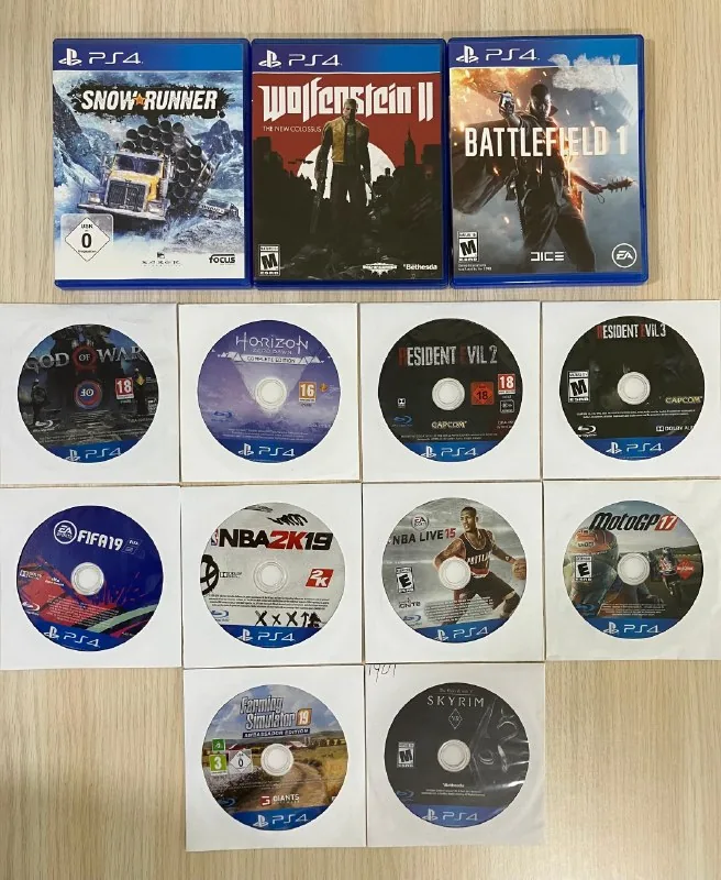 Диски PS4, Snow Runner, Farming Simulator 19