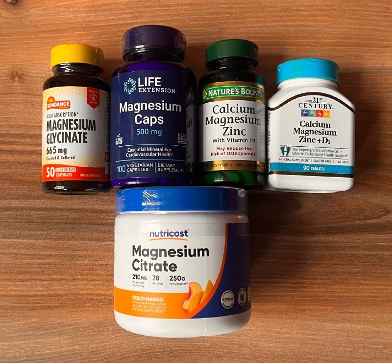 Цитрат магния, Магний глицинат, Коллаген и другие витамины и добавки