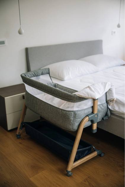 Приставная кроватка для новорожденного с матрасом 2