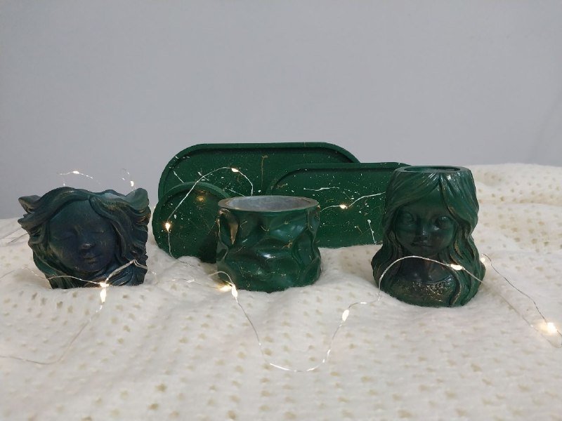 Фигурки из цемента, декор для дома и офиса 2