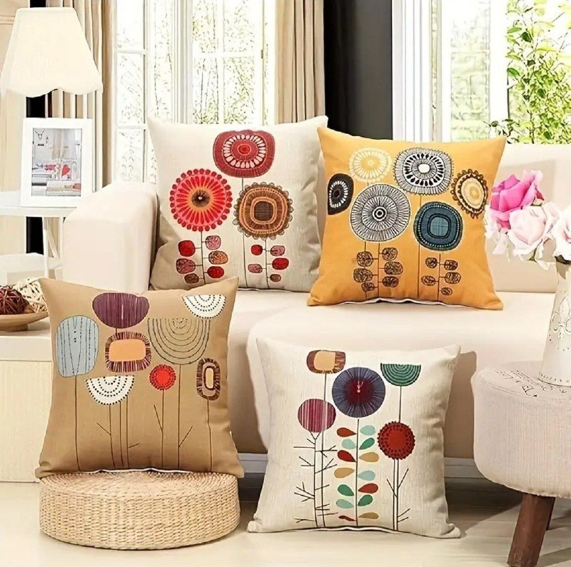 комплект холсты и декоративные наволочки 2