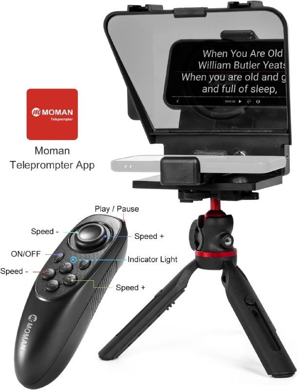 Телесуфлер для телефона с штативом и креплениями 2