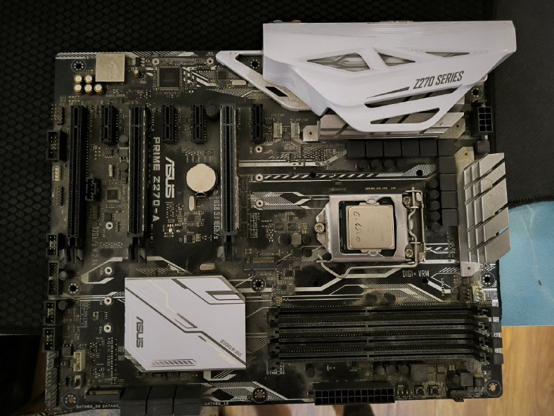 Материнская плата Asus Prime Z270-a, процессор Intel Pentium G4500, память DDR4 8GB 3