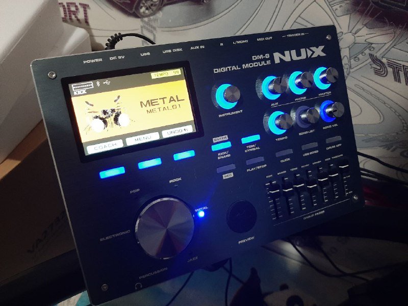 Электронная ударная установка NUX DM-8 с аксессуарами 2