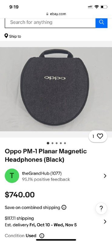 Наушники Oppo PM-1 профессиональные магнитные 7