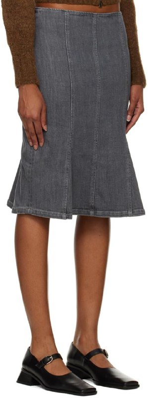 черная юбка Arket, джинсовая юбка Paloma Wool 5