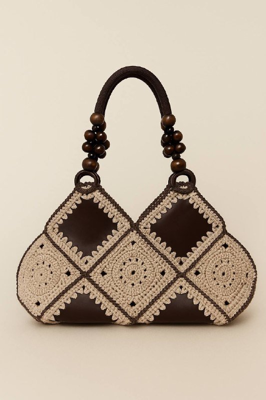 Сумки ручной работы из полиэфирного шнура и кожзама