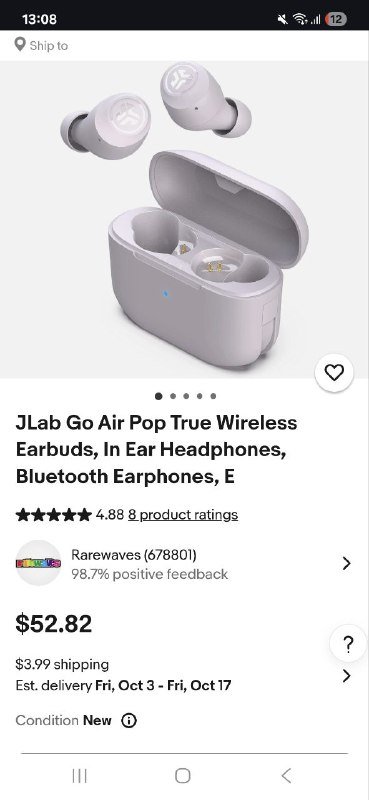 JLab Go Air Pop True Wireless Earbuds