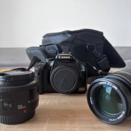 Canon EOS 450D, 2 объектива, аксессуары