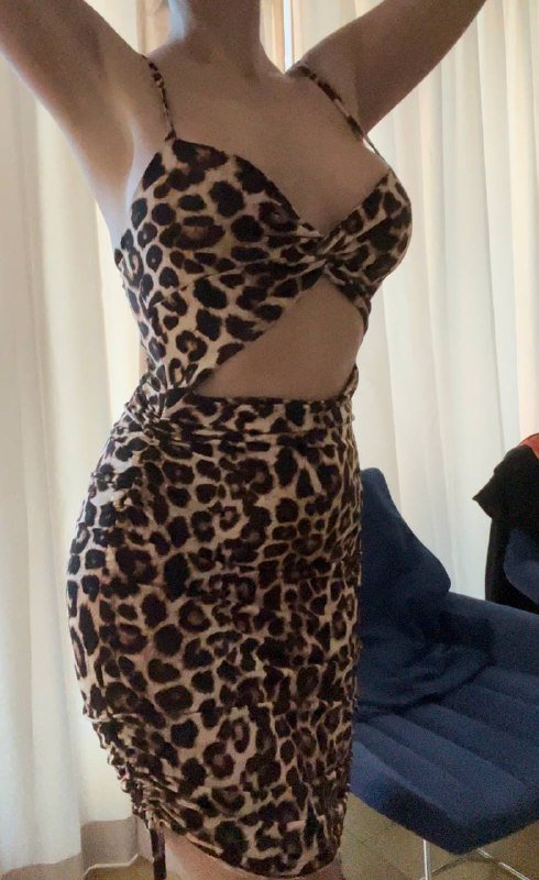 Женское платье леопардовое стильное размер 44-46