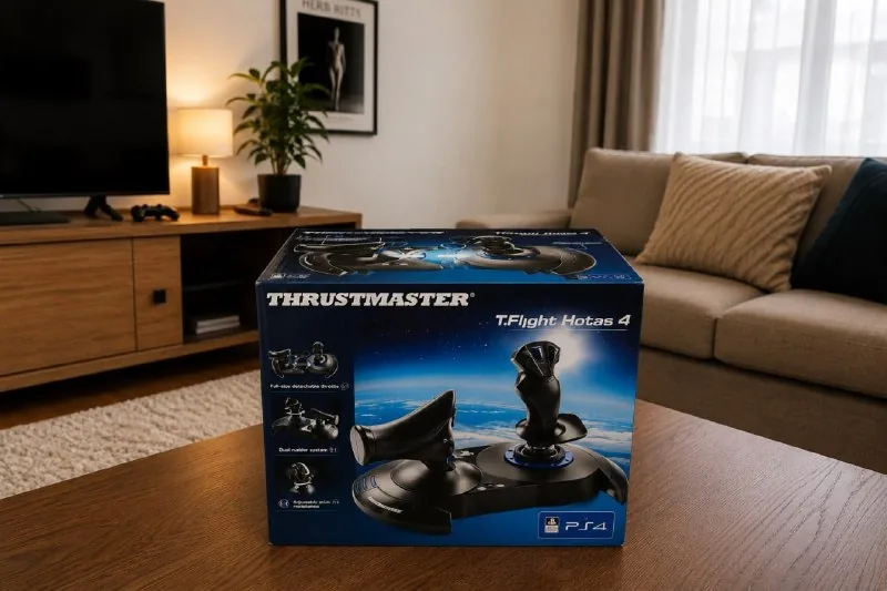 Logitech K380, TP-Link Deco M4, Thrustmaster T.Flight Hotas 4, лампы 1