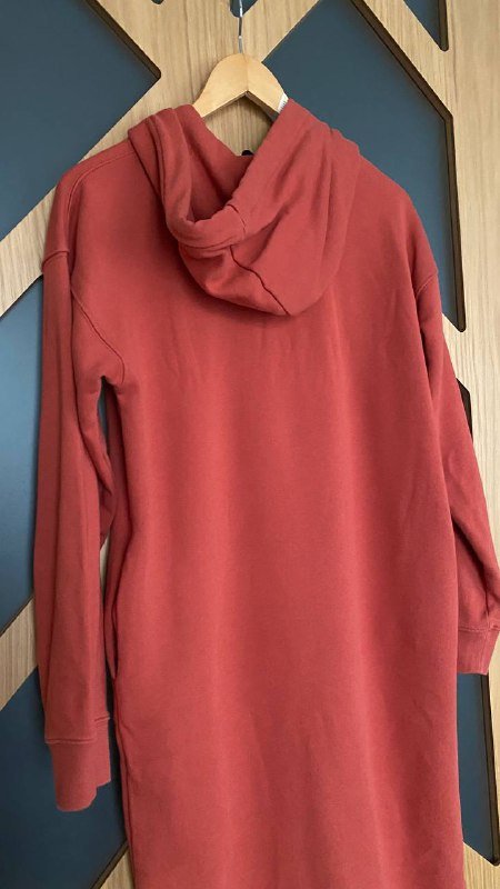 Платье-худи Uniqlo красное женское 5