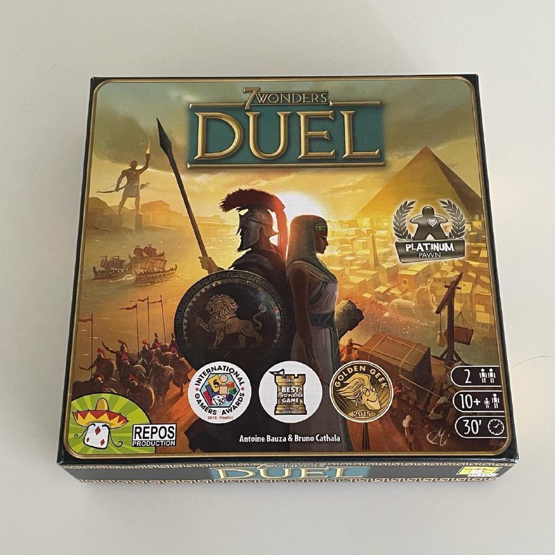 7 Wonders Duel, Pandemic, The Search For Planet X, Forbidden Island, The Mind 3