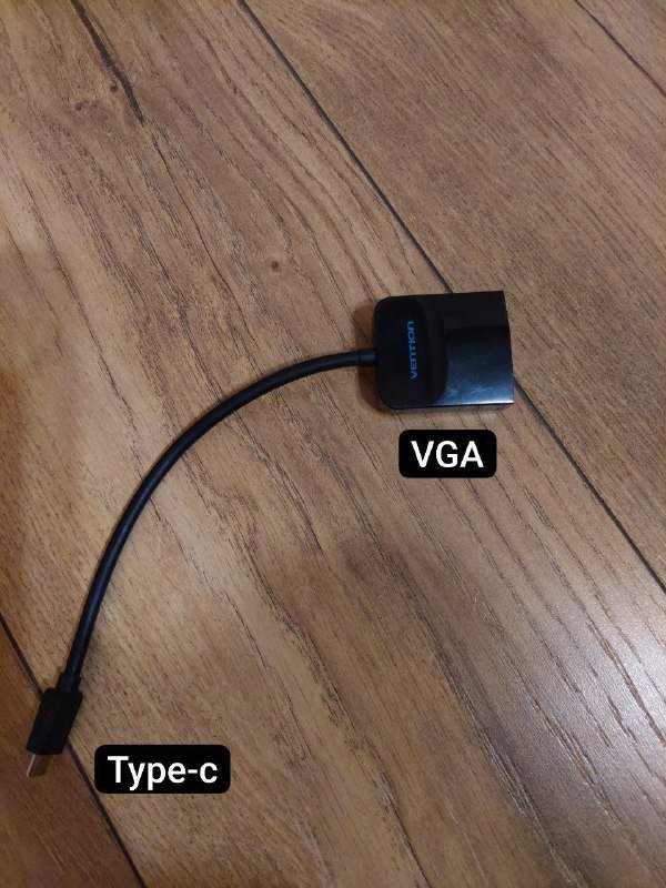 Монитор ViewSonic va1931wa, Переходник VGA to Type-c 5