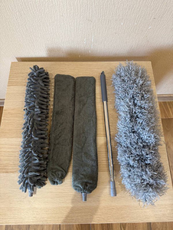 Телескопическая щётка для пыли с насадками