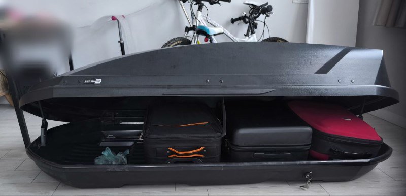 Автобокс кофр Saturn 520 литров черный матовый 2