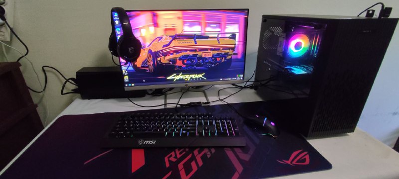 Компьютер i3-12100f, RX 580 8GB, 16GB DDR4, SSD 500GB, монитор 24"