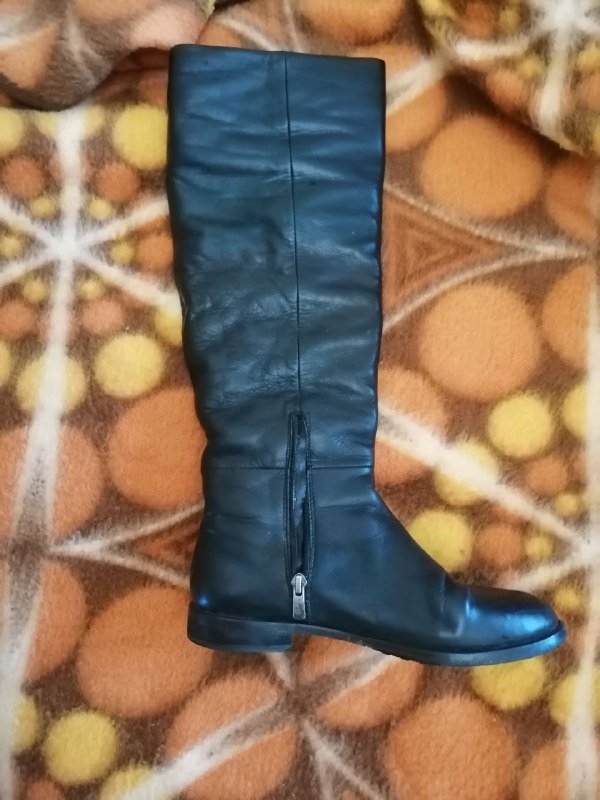 Кожаные сапоги женские размер 39-40 7