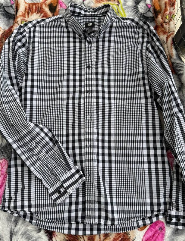 Мужская рубашка H&M в клетку