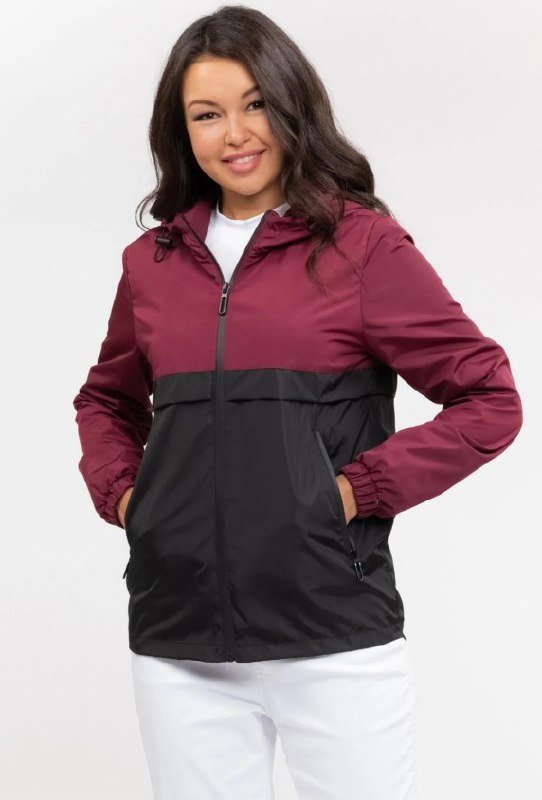 Ветровка с капюшоном размер 50