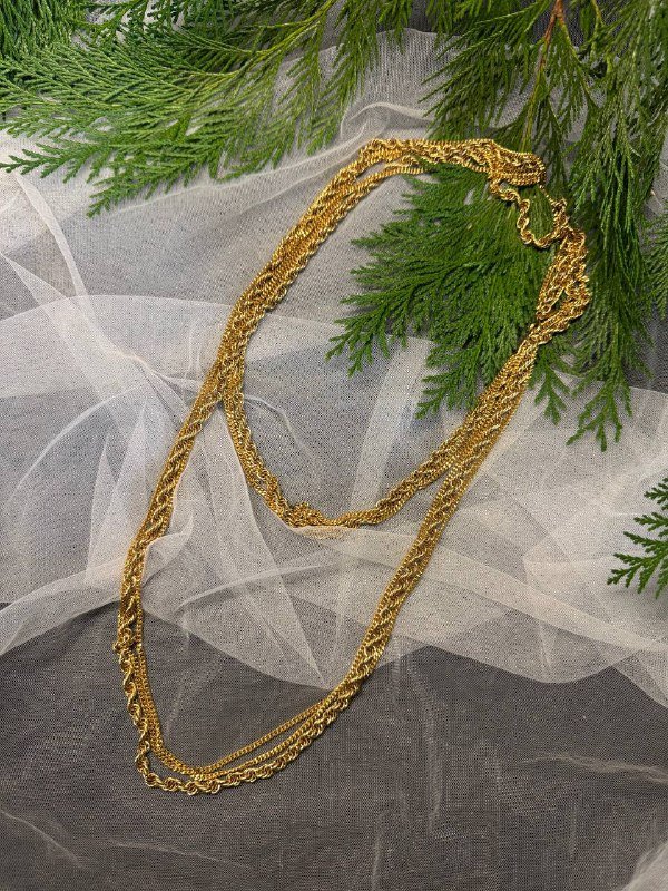 Винтажная длинная цепь Monet