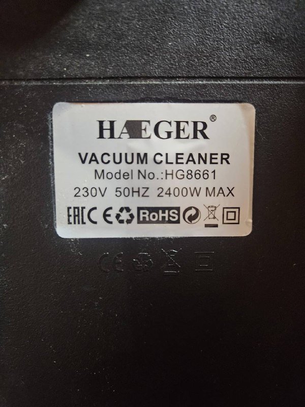 Пылесос Haeger HG8661 2400W 5