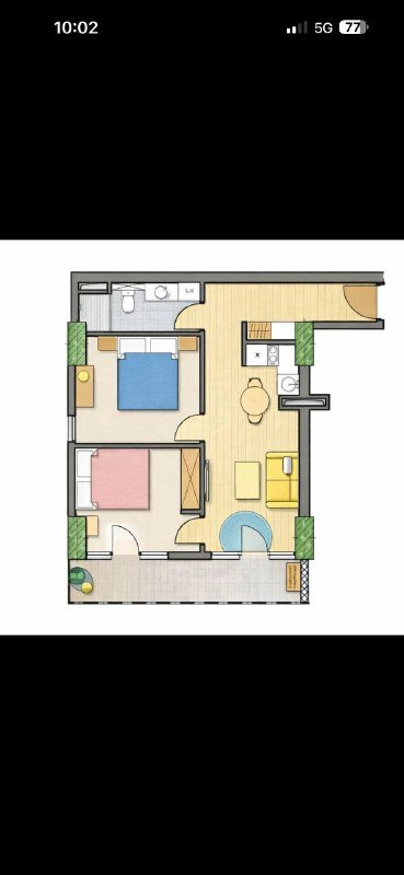 2+1 ბინა Next Apartments კომპლექსში Batumi