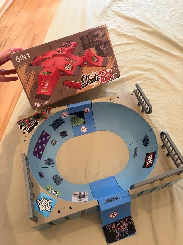 скейтпарк с фингербордом, воланчики 5шт, детские плавательные нарукавники