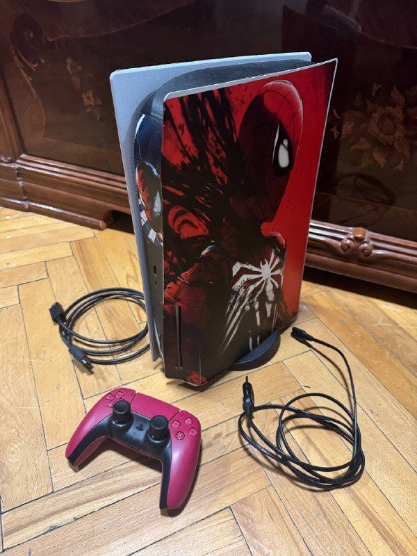 Playstation 5 Disk Versia с джойстиком и кабелями