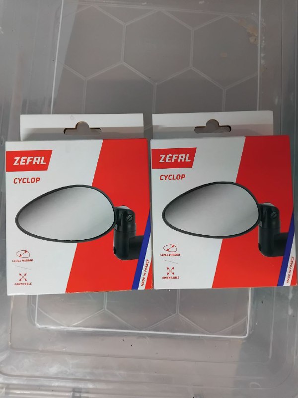 Французские велозеркала ZEFAL Large Mirror, пара